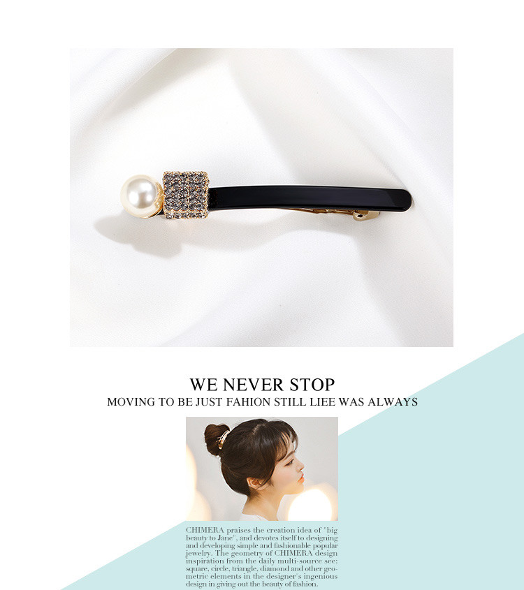CHIMERA Youthful Classic Korean-Style Elegant Diamond Barrette Hair Clip for Women, Mid-Autumn Festival Gift 1
