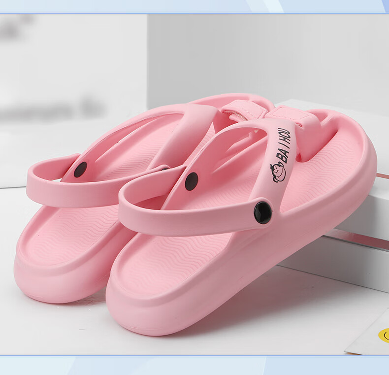 BAIHOU White Monkey Corrective Big Toe Sandals, Bunion Correction Functional Split-Toe Slippers, G-01 Pink, Size 35-36 11