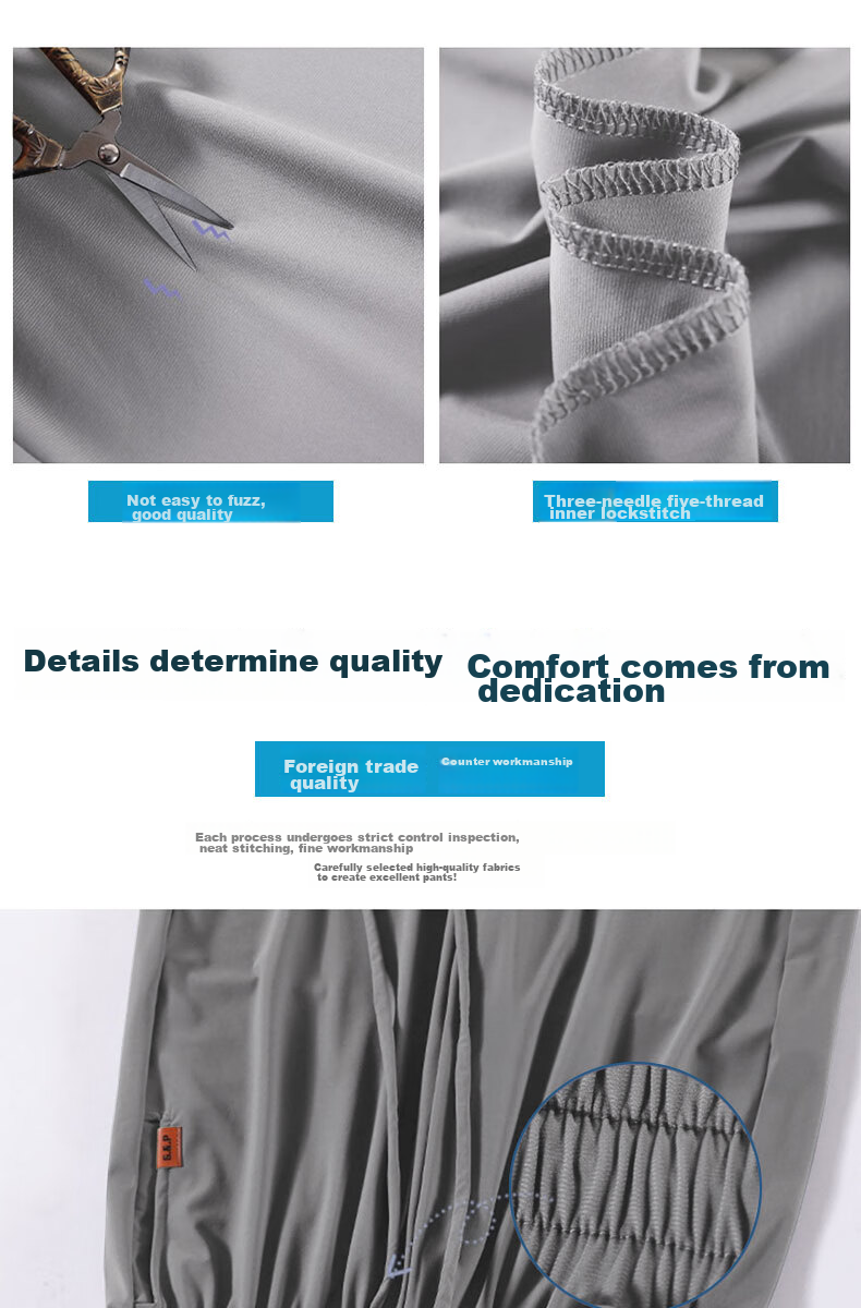 LangSha Ice Silk Sports Pants for Women, Summer Loose-Fit Joggers, Quick-Dry Thin Sun Protection Cool Lantern Pants Casual Trousers for Wome 5