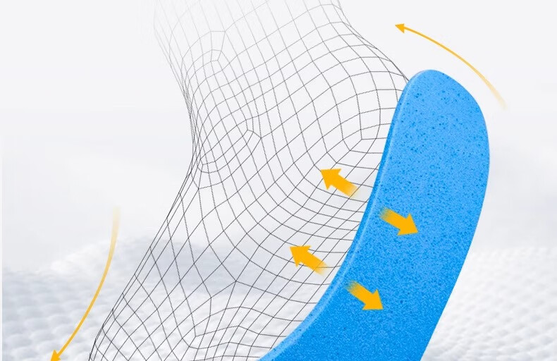 Li-Ning Sports Insoles for Men, Soft And Bouncy, Comfortable for Long-Standing, Height-Increasing, Sweat-Absorbing, Odor-Resistant, Breathable, Non-Stuffy, Shock-Absorbing for Military Training And Running 15
