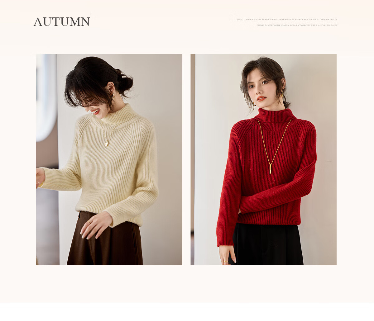 She Enjoy Christmas Round Neck Knit Sweater Women's Party Red Sweater Women's Color Dot Design Knit Top T53Z096 6