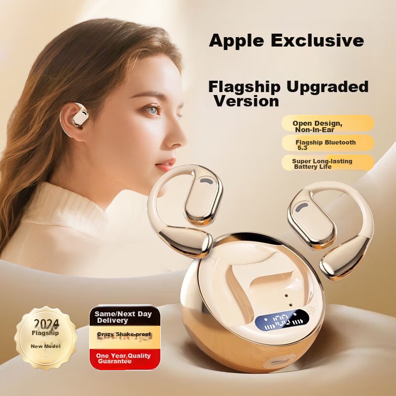 Беспроводные наушники Latuo, совместимые с Apple Bluetooth, модель 2026, спортивные, для бега, с шумоподавлением, оголовье, долговечная батарея, не вкладыши