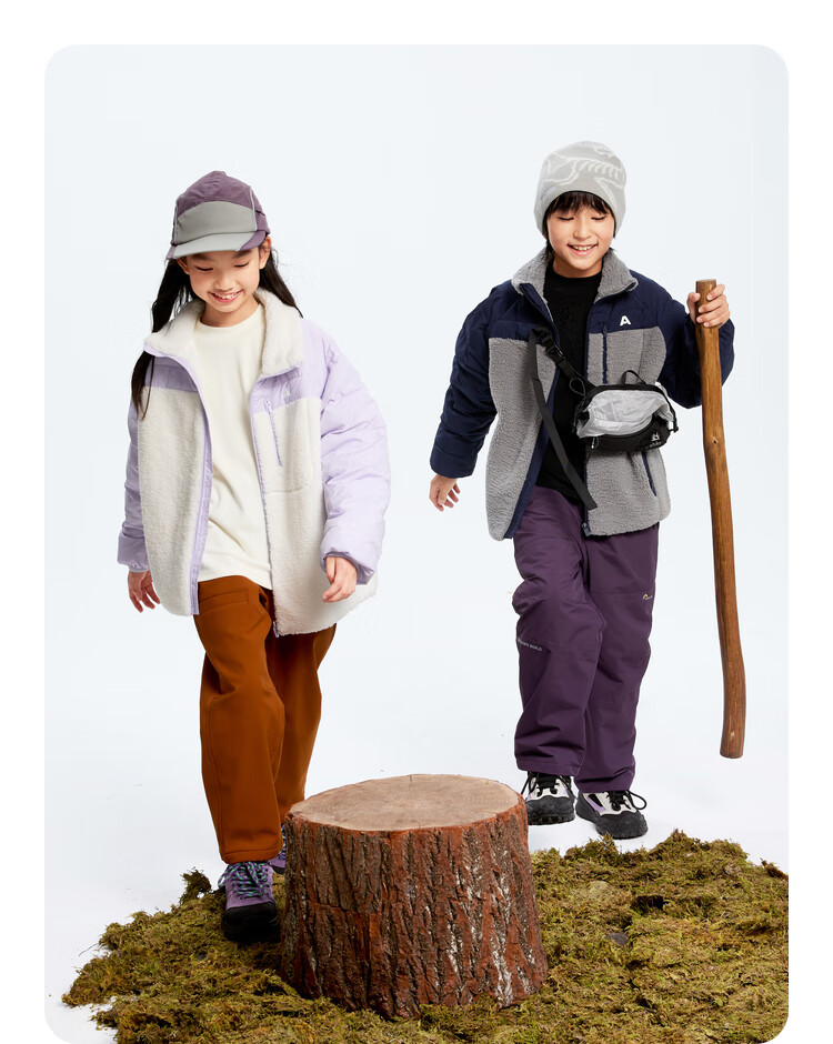 Annil Children's Clothing, Boys And Girls Short Cotton Jacket, 2024 Winter New Style, Soft Mist Gray, Size 140 8