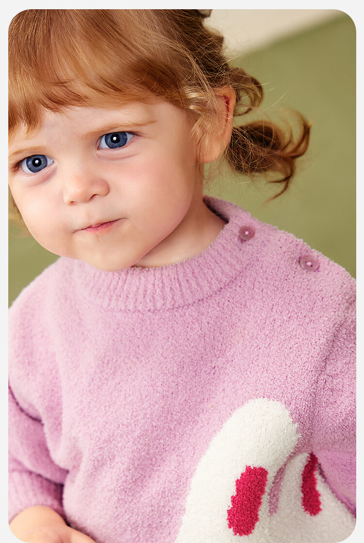 Minibala 【Soft Sweater】Unisex Kids Children's Soft Skin-Friendly Knitwear 2025 Autumn Winter New Knit Sweater 5