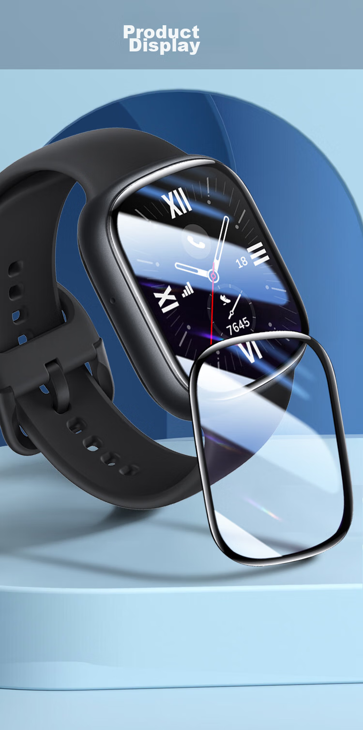 Freeson Compatible with Honor Watch 4, High-Definition Protective Film, Smart Sports Watch Ultra-Thin Anti-Scratch Composite Film Screen Protector [Two-Pack] 9