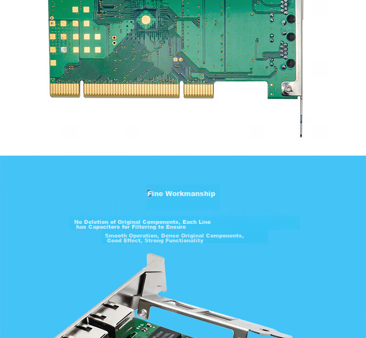 EB-LINK Intel I350AM2 Chip, PCIE X4 Gigabit Dual-Port Server Network Card, I350-T2V2 Version, Electrical Port Machine Vision Industrial Camera 4