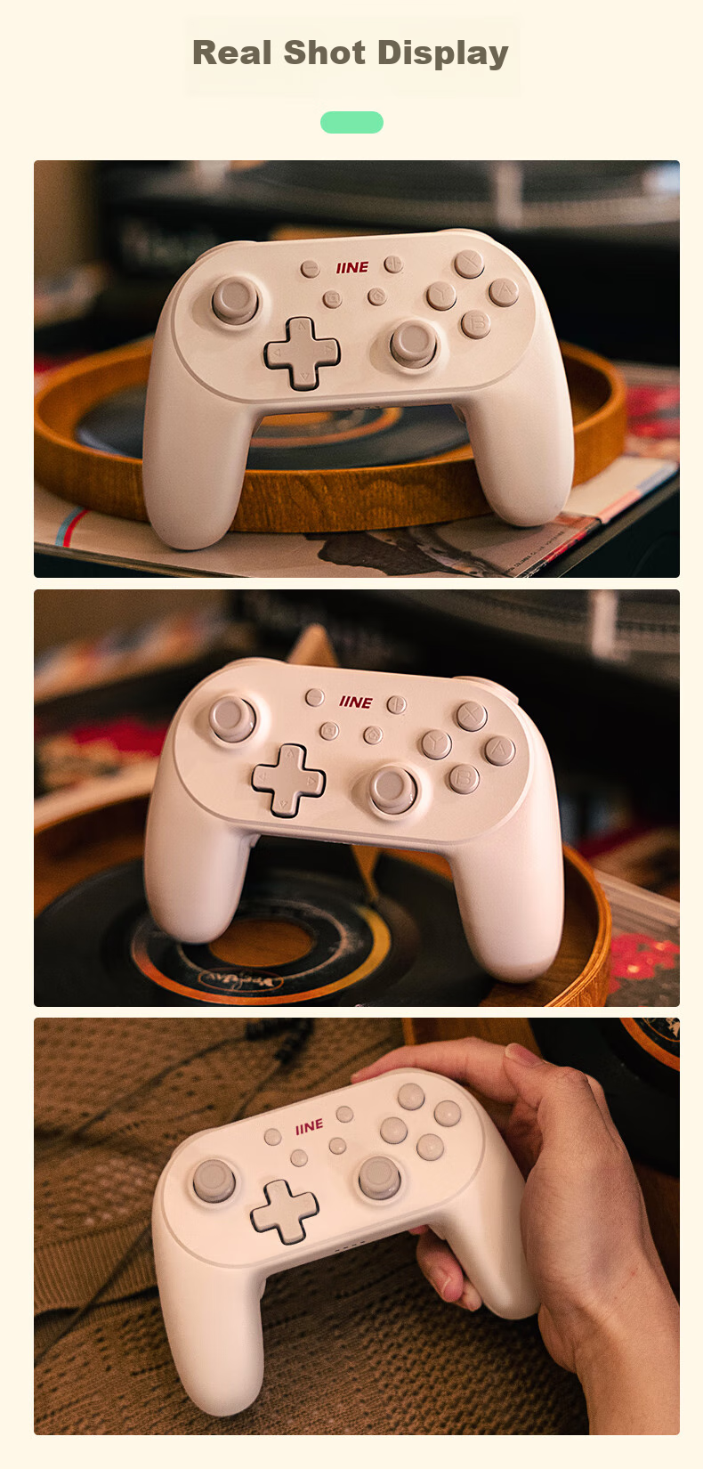 Liangzhi (INE) Little Steel Cannon Controller Switch2 Awakening PRO Controller Bluetooth Wireless Mobile Phone PC Steam TV Macro Recording Pokemon ZA NS2 Accessory 7