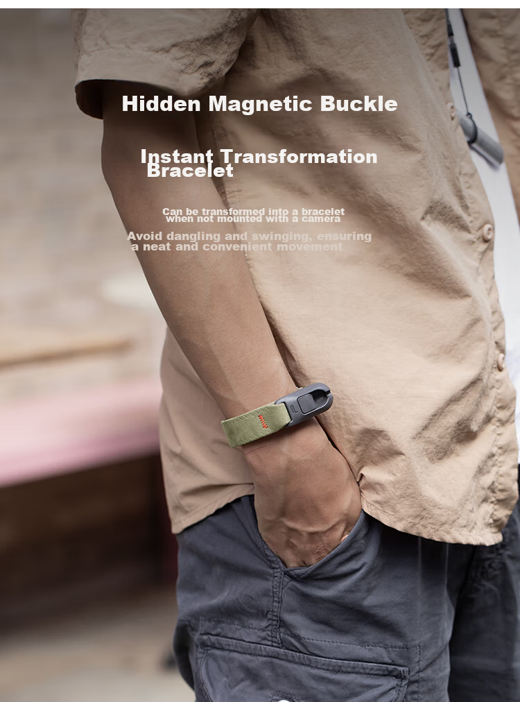 PGYTECH Camera Wrist Strap Air, Quick-Release Lanyard for Mirrorless Cameras, Dandelion Camera Wrist Strap with Magnetic Quick-Release Buckle, Suitable for Sony, Canon, Fuji, Dark Gray 11