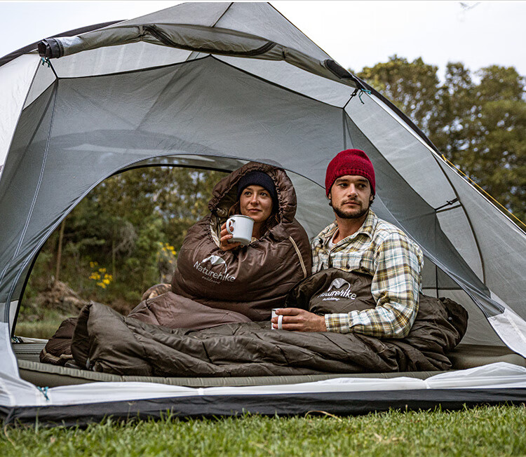 Naturehike Nuoke U Series Envelope Sleeping Bag with Hood for Adults, Outdoor Camping Sleeping Quilt, Splicing, Thickened, Cold-Resistant And Warm Sleeping Bag 8