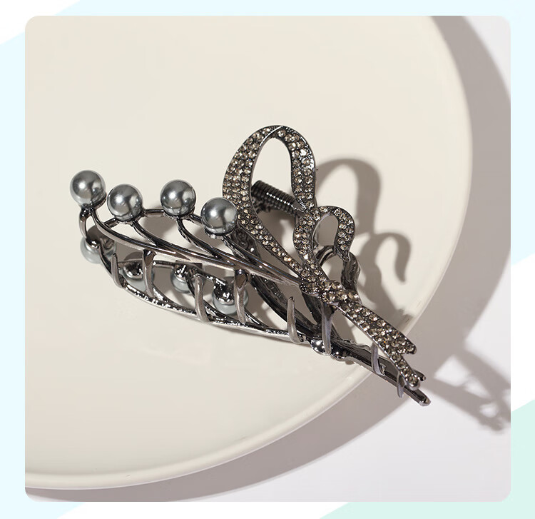 CHIMERA Hair Clip, High-End Hair Accessory for Women, Rhinestone Hair Claw Clip, Back of Head Bun Shark Clip, Birthday Gift for Wome 6