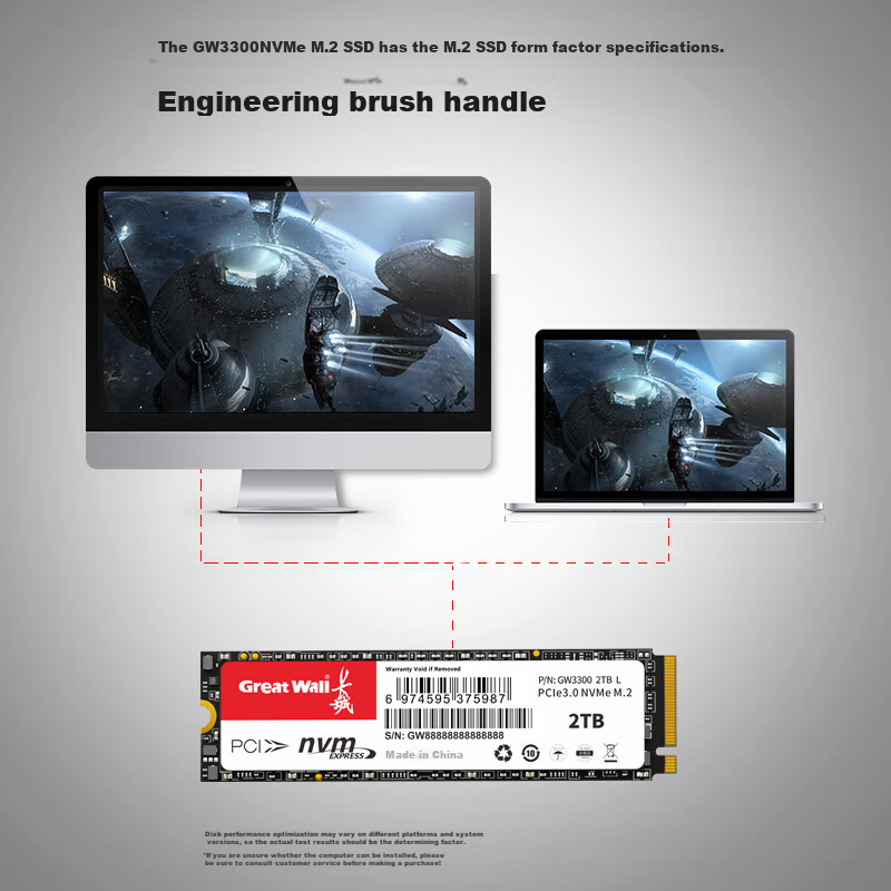 SSD накопитель Great Wall GW3300, 256 ГБ, M.2, PCIe 3.0 NVMe