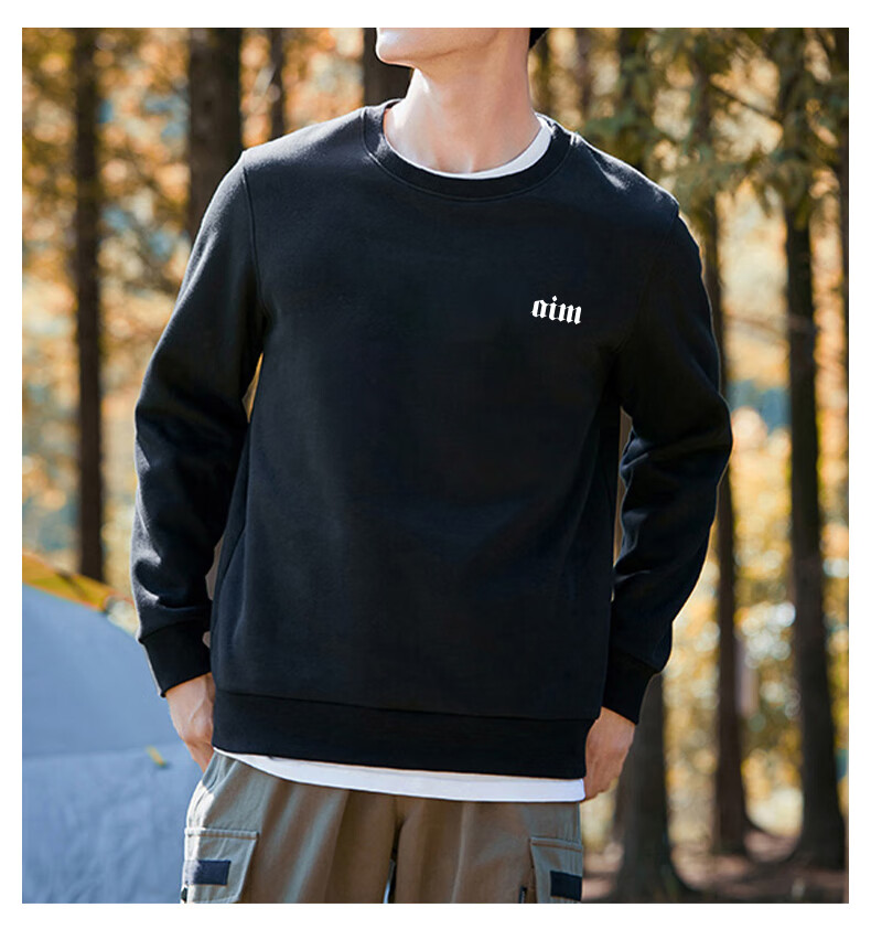 Warrior Sweatshirt for Men, Spring And Autumn Round Neck Sports Casual Jacket, Long-Sleeve Pullover Top for Me 14