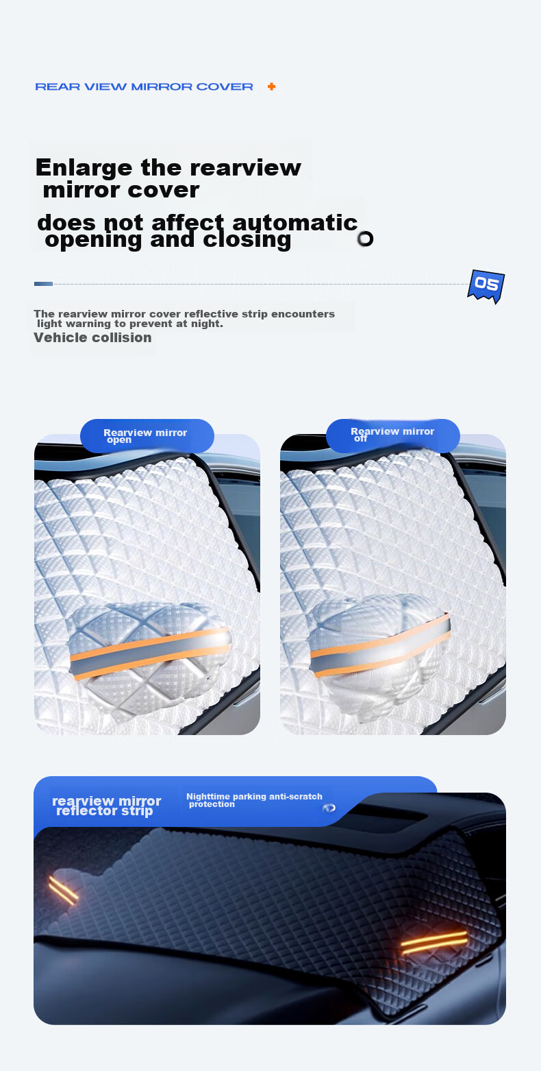 Mengduofu Car Windshield Cover, Snow Cover, Front Windshield Cover, Windshield Protector, Winter Frost And Freeze Protection Cover 13