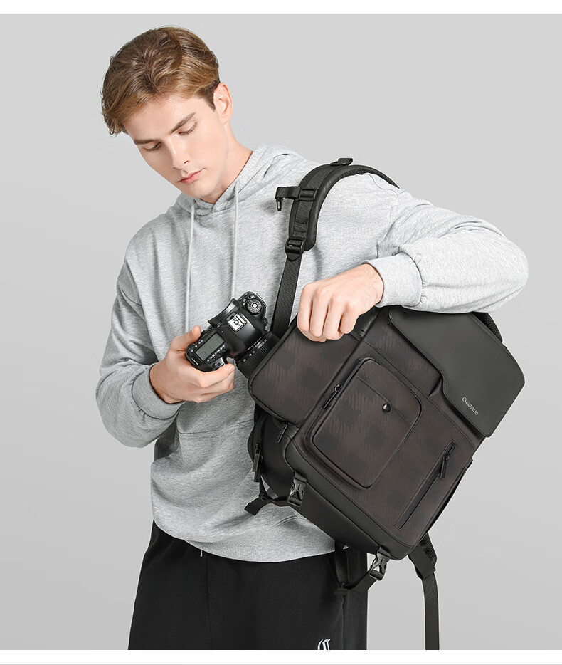 CWATCUN Kaideng Backpack Camera Bag, Large Capacity Digital Lens Laptop Storage Bag, Photography Outdoor Shockproof Multifunctional Backpack for Sony, Canon, Nikon, Fuji 12
