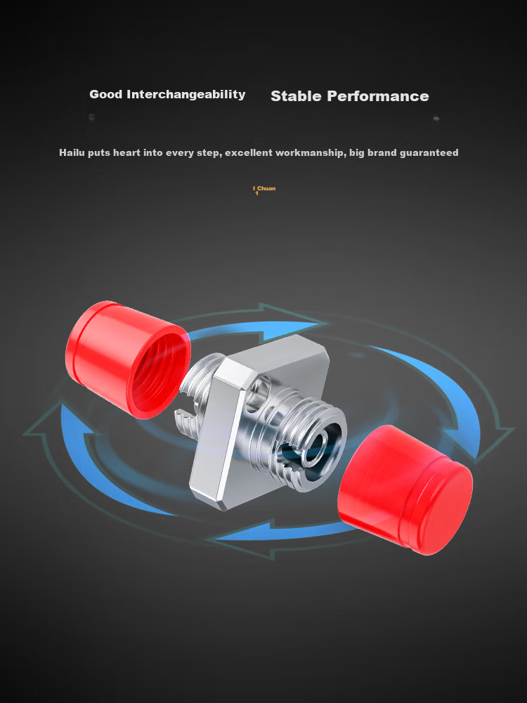 HAILE Fiber Optic Adapter, Telecom Grade FC-FC Duplexer, FC Flange Fiber Connector Extender, Fiber Optic Adapter, 10 Pieces/bag, HFC 6