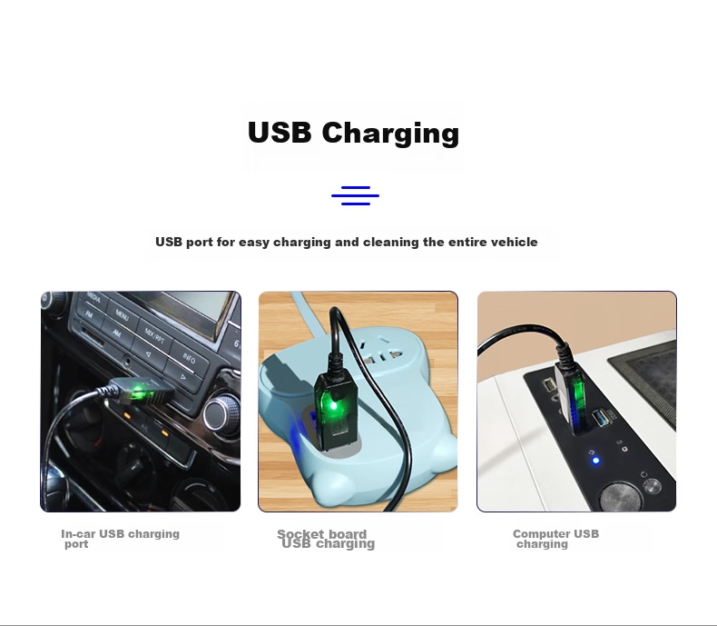 Jumu Car Air Compressor And Vacuum Cleaner, Dual-Use Wireless High-Power Four-In Machine, Portable Tire Inflator for Vehicles 12