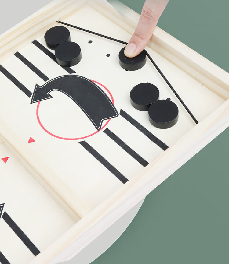 Huashimeng Ping Pong Table, Wooden Double-Player Battle Chess, Parent-Child Interactive Toy, Children's Board Game, Bounce Game Chess 5