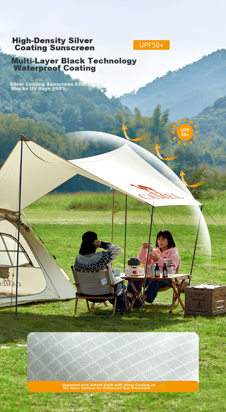 CAMEL Outdoor Camping Tent, Portable Folding, Rainproof, Thickened, Automatic Canopy Tent, 173BA6B112 2