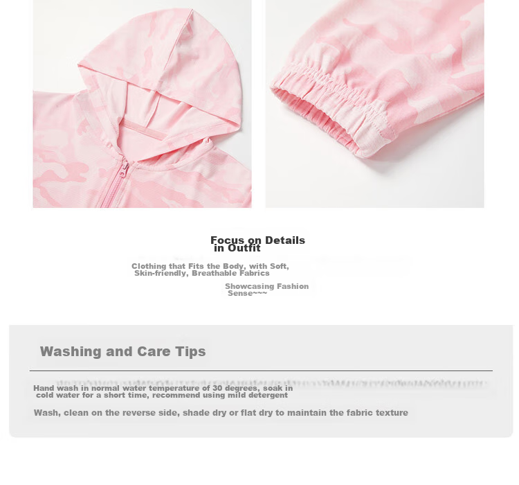 ASK JUNIOR Children's Outerwear, Lightweight Summer Jacket for Girls, Thin Skin Coat with Hood, Air Conditioning Wear, Pink, Size 150 5