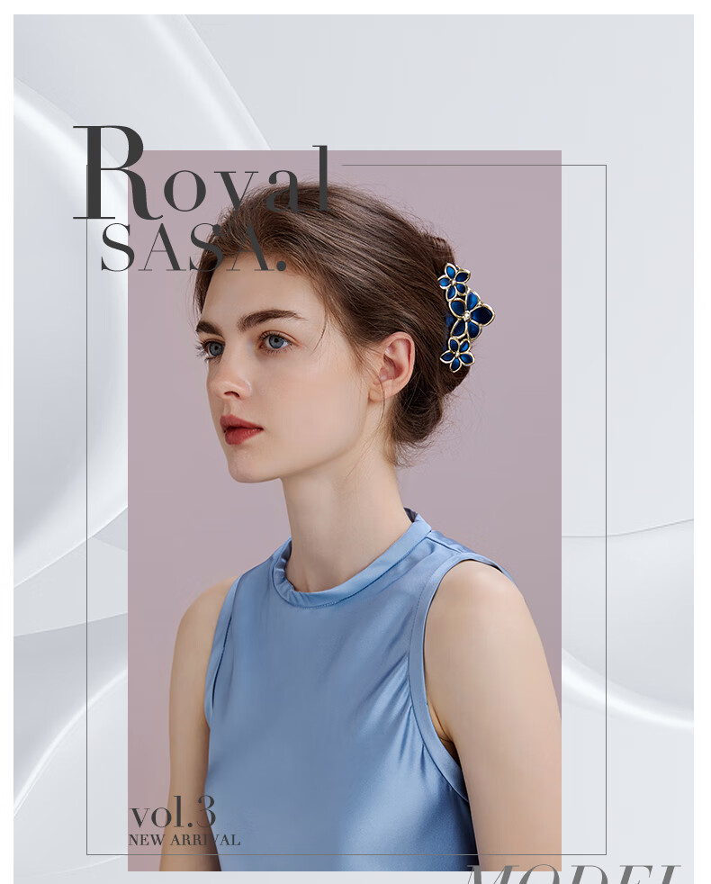 Royal Sasa Hair Accessories, Medium-Sized Vintage Hair Clips, Bun Clips, Barrettes, Fashionable Hairpins And Claw Clips 1