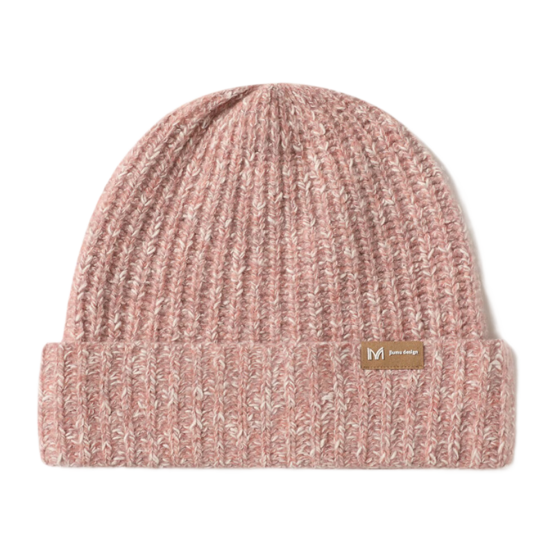 JIUMU Wool Warm Knit Hat, Autumn And Winter Knitted Cap, Cold Hat, Winter Hat, Large Head Circumference Slouchy Hat, Cold-Proof Hat for Women in Winter