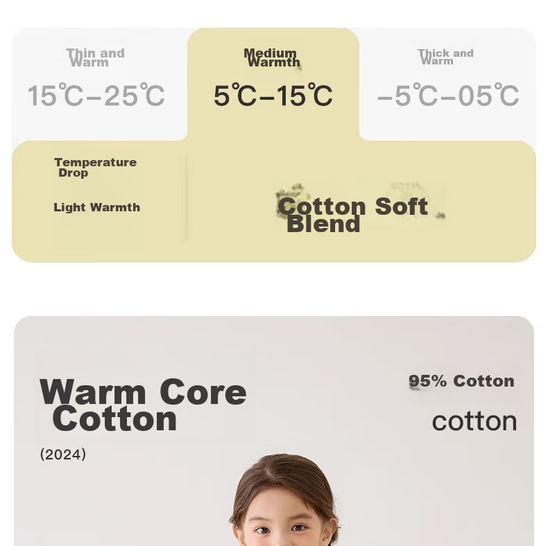 Niduoxiong Winter Baby High-Waist Waist Protection Underwear Set, Children's Pajamas, Infant Cotton Breathable Sleepwear, Warm Underwear for Autumn And Winter 1