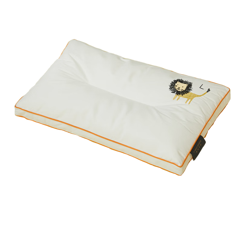 MIDO HOUSE Children's Pillow for Ages 6-12, Class A for Ages 3-6 Students, Small Low Pillow, Lion King Design, 30*50*3cm