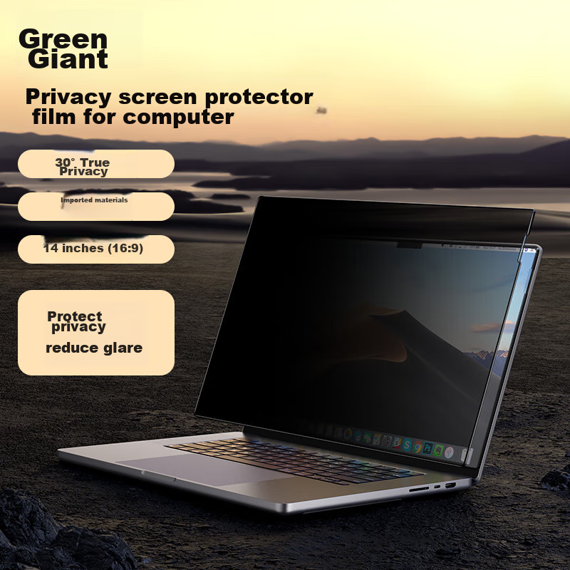 Llano Computer Privacy Screen Protector, Monitor Anti-Peeping Film, Privacy Protection Film, Compatible with Laptops And Desktop Computers, Imported Material, 14-Inch 16:9