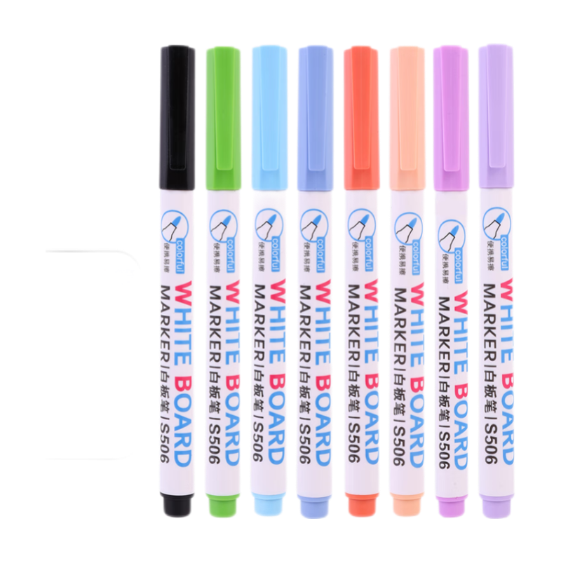 Deli Color Erasable Whiteboard Marker Set, Student Markers, Watercolor Pens, Educational Stationery, Children's Doodle Drawing Set, 8 Colors, S504, Children's Day Gift