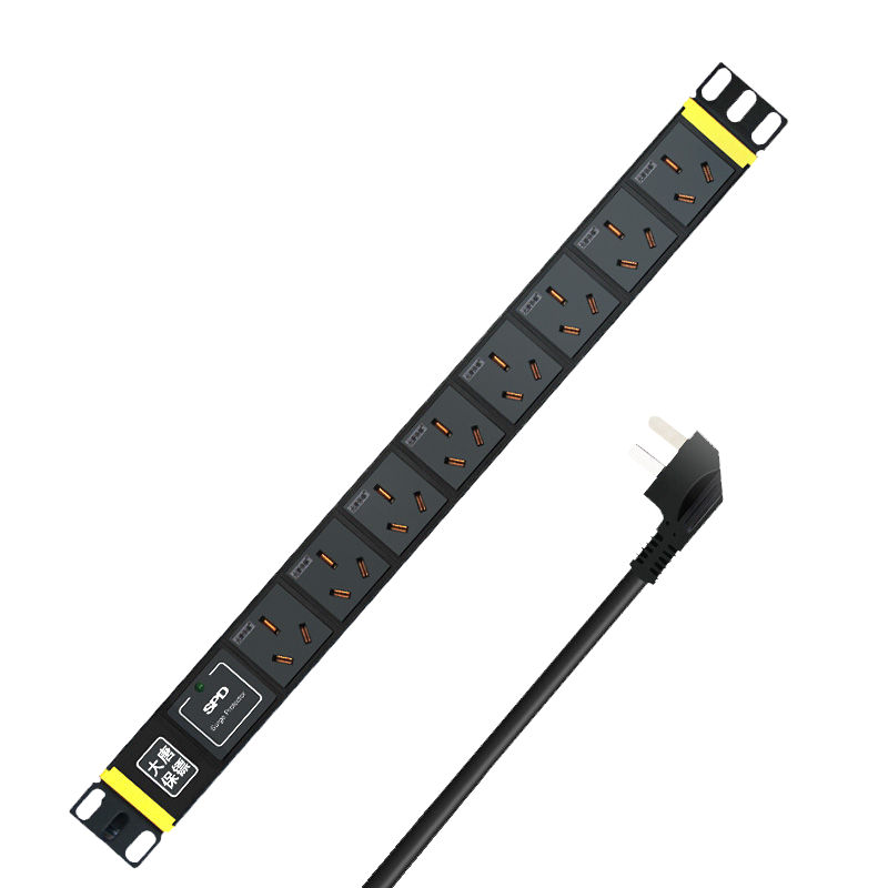 Datangbao PDU Cabinet Socket, Lightning Protection, 8-Port PDU 16A Power Supply, HP7703