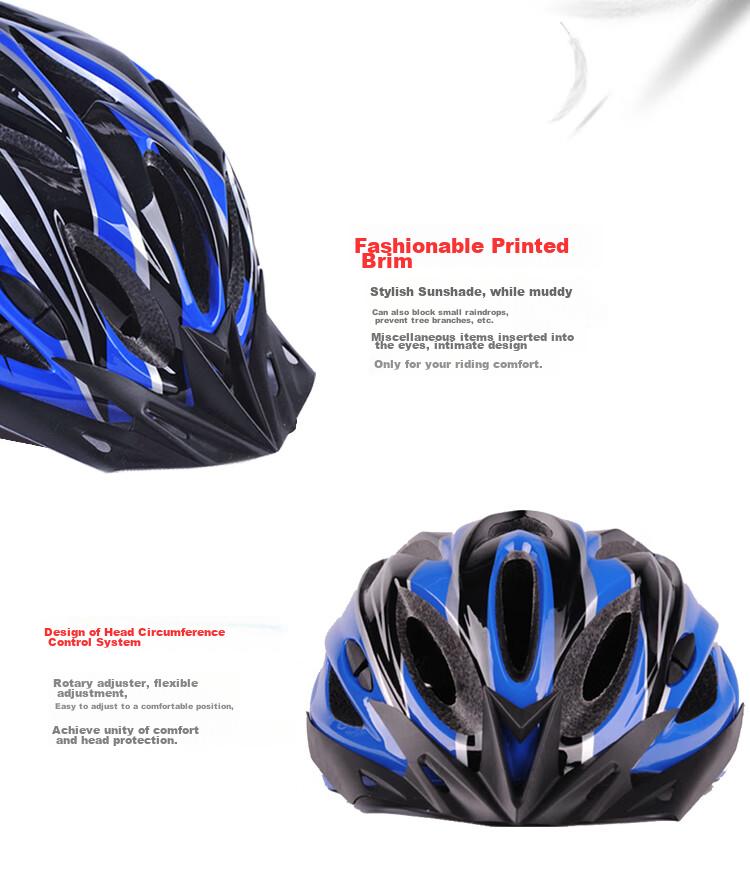Adandyish Electric Mountain Bike Cycling Helmet for Men And Women, Mountain And Road Bicycle Helmet Cycling Equipment Blue And Black 5