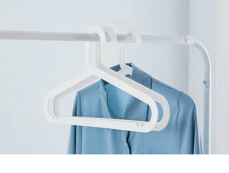 Ourunzhe Hangers, Plastic Seamless Non-Slip Drying Rack, Suitable for Both Wet And Dry Use, Simple Hanger Design, Small Clothes Support, Pack of 10 2