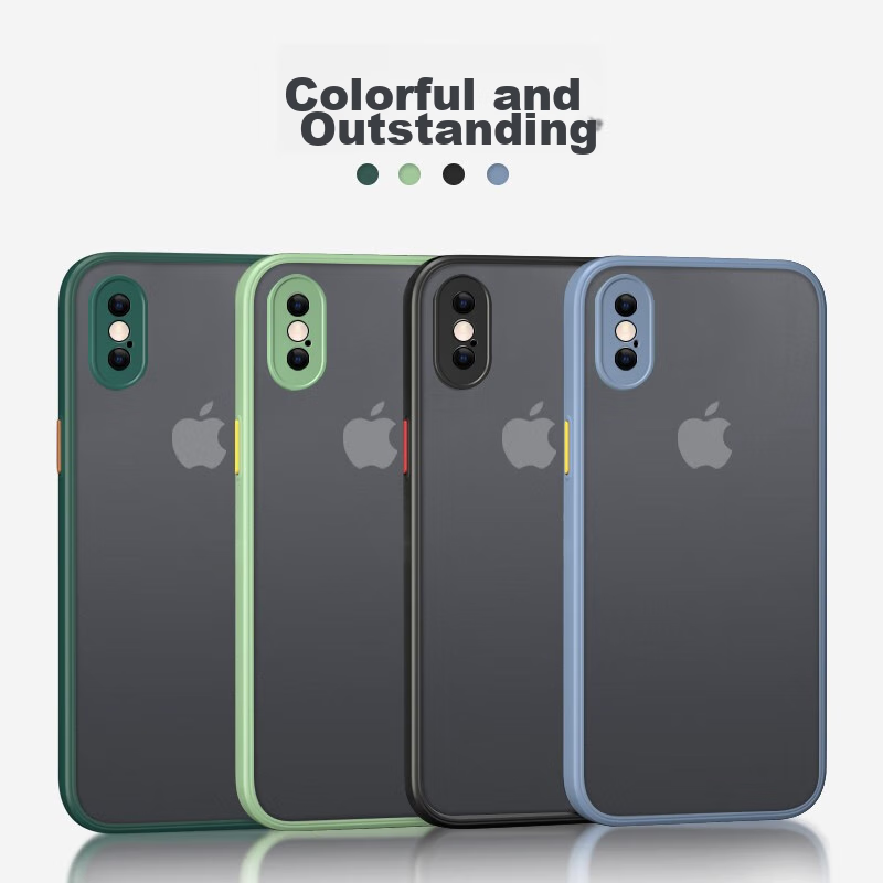 Чехол Baozou для iPhone X/XS, защита камеры, противоударный, силиконовый, черный