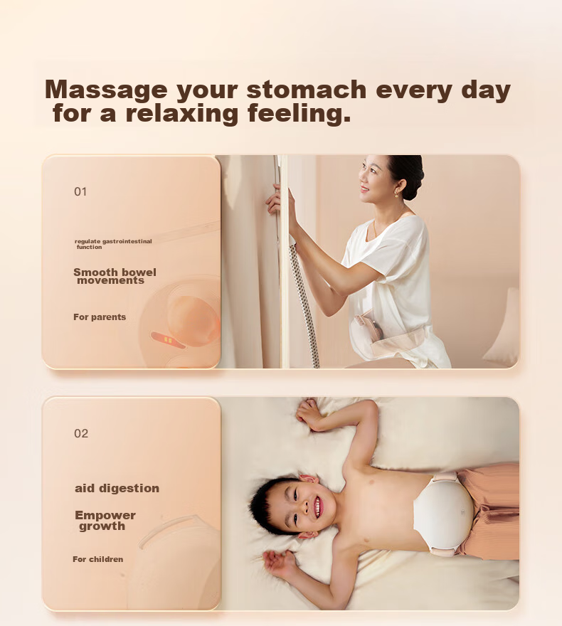 Keaiyuansu Small Suspended Pot, Stone Abdominal Massager, Automatic Stomach And Intestine Massager, Automatic Belly Kneading Device, Peristaltic Weight Loss Aid, Bowel Movement Promoter 6