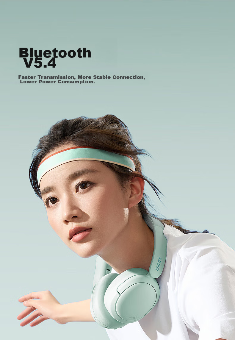 EDIFIER W800BT Free Over-Ear Bluetooth Headphones, 40H Ultra-Long Battery Life, Compatible with Phones And Computers, Suitable for Apple, Huawei, Xiaomi, Light Green, Graduation Gift 13