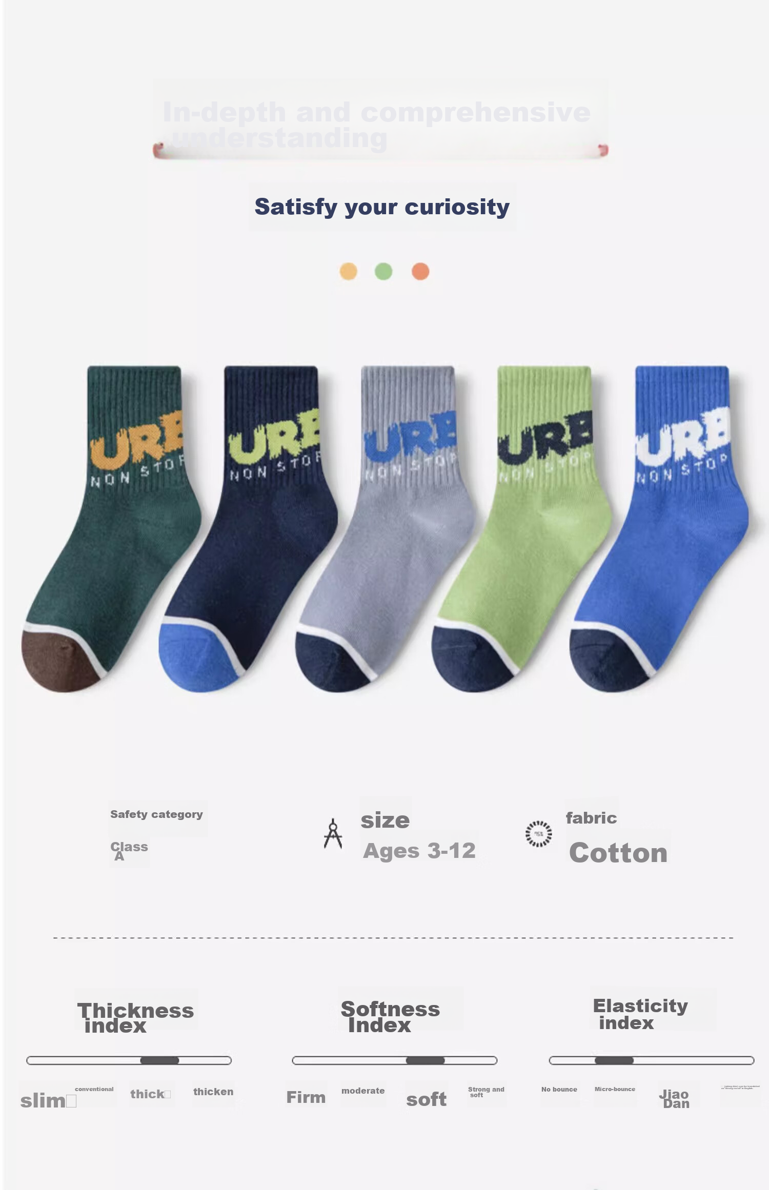YUZHAOLIN 5 Pairs of Children's Socks, Spring And Summer Mid-Calf Socks for Boys, Athletic Socks for Older Children, Youth Student Cotton Socks, Long Socks 13