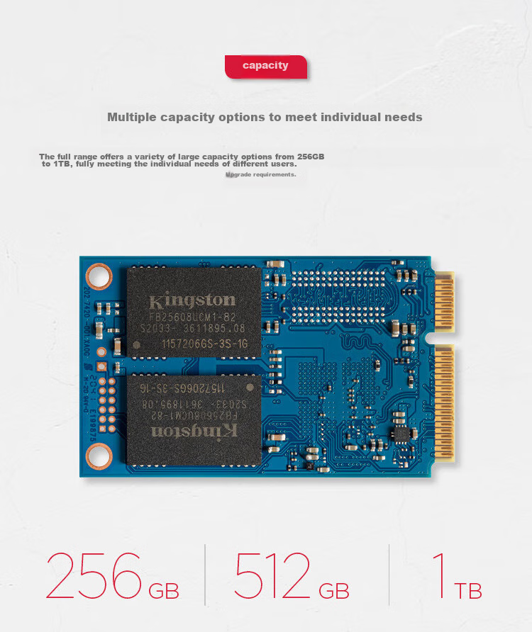 Kingston 512GB SSD, M.2 Interface, KC600 Series, Read Speed up to 550MB/s 7