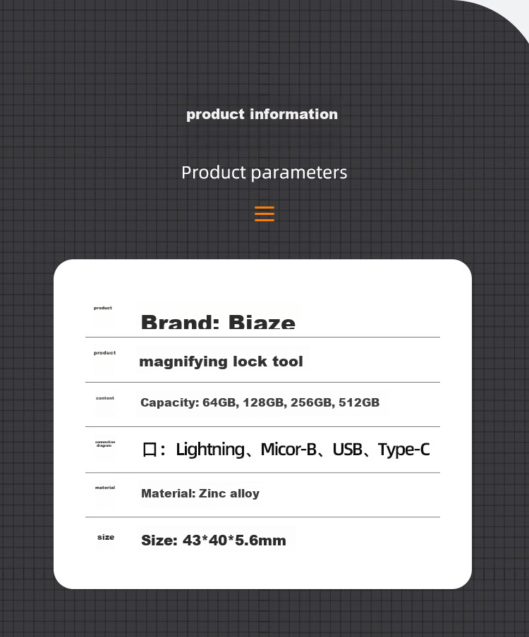 BIAZE 128GB Four-In Lightning Phone Flash Drive, Type-C USB3.0, Compatible with Huawei, Android, Apple, Large Capacity Dual-Use Thumb Drive for Computer And Phone 11