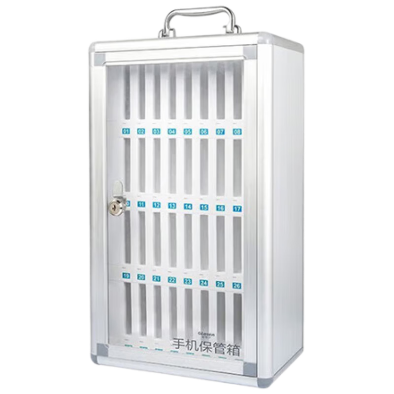 Jinlongxing Mobile Phone Storage Box, Workshop Storage Cabinet, School Student Office Meeting Aluminum Alloy Lockable Storage Container, 36 Slots