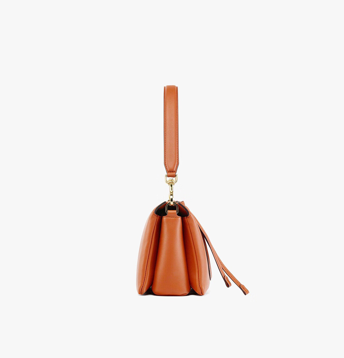 MCM MODE TRAVIA Small Shoulder Bag, Handbag, Crossbody Bag, Orange-Brown Color 3