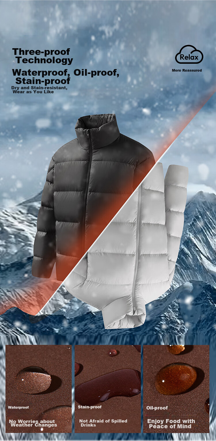 Semir Lightweight down Jacket | Men's Winter Triple-Protection Coat, 90% Down, Thick Stand-Collar Puffer Jacket 109724113102 8