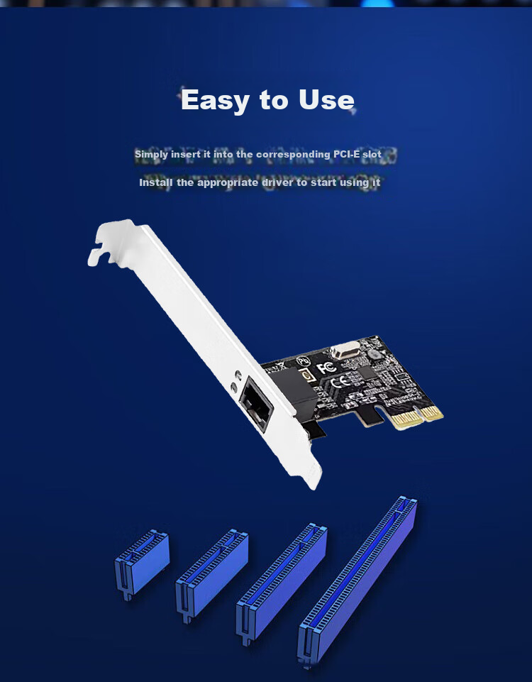 Newmine Newmine 5400M Gigabit PCI-E Wireless Network Card for Gaming, Triple-Band 5G Desktop Internal Wireless Network Card WiFi6 5