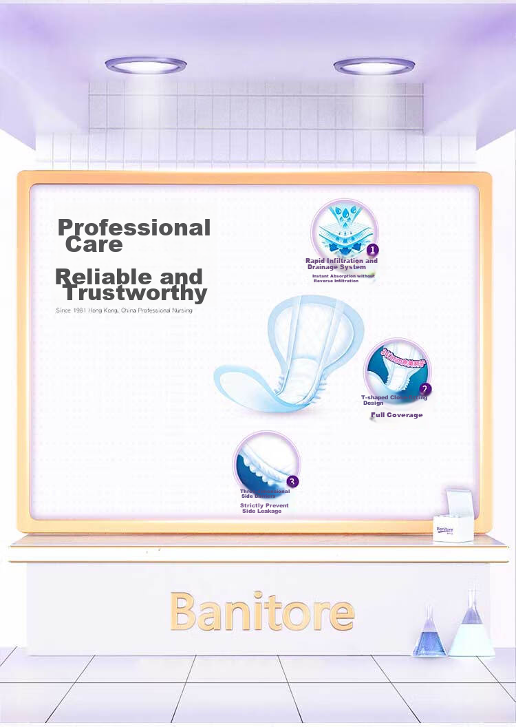 Banitore Adult Diapers, Quick-Absorbing And Leak-Proof T-Shaped Design, Size L, 15 Pieces (34*62cm), Incontinence Pads for Elderly 4