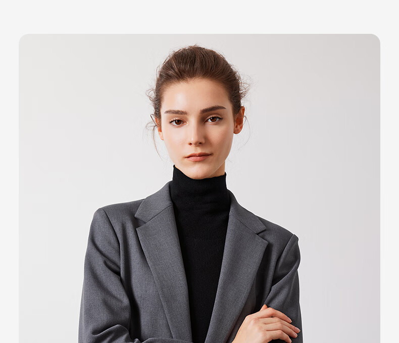 Navigare Women's Commuter Casual Blazer, Simple And Elegant Work Suit Jacket 2331804506 37