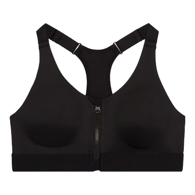 DECATHLON Women's Sports Bra, Wireless, Beautiful Back Design, WSCU Fashion Black, Size L, 2981225
