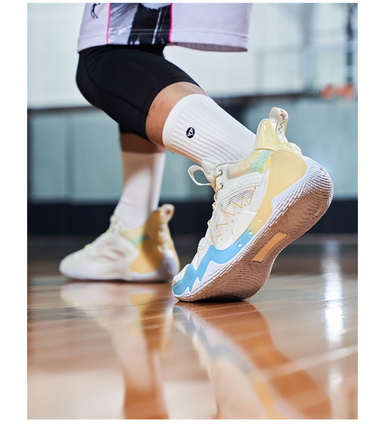 QIAODAN Basketball Shoes Venom ProSE Technology Rebound Shock Absorption Durable Professional Game Sports Shoes for Men 23
