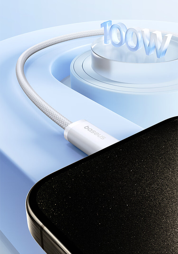 BASEUS Apple 18 Charger Cable, Supports AVS60W Dual Type-C Data Cable, PD100W, Suitable for IPhone17 Air16 Pro Max15 Phones, Mac Computers, IPad, 1 Meter Black 6