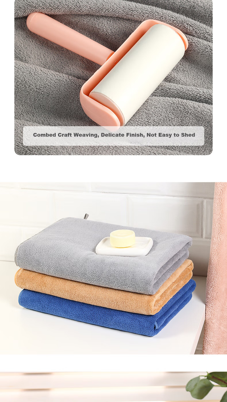 Grace Bath Towel for Women, Summer Absorbent Quick-Drying, Home Use Absorbent for Men, Shower Couple Style Adult Wrap Towel, Gray, 70*140cm 10