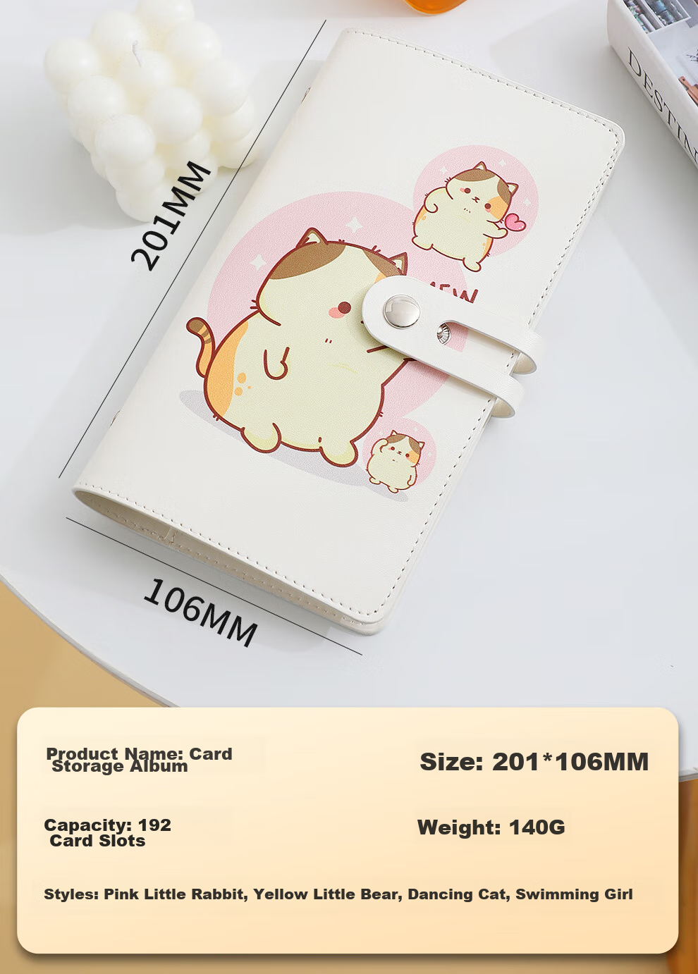 Jiaranheng High-Quality Business Card Holder, Large Capacity Portable Card Collection Book, Bank Card Holder, Membership Card Holder, Credit Card Holder, Business Card Organizer, Swimming Girl 7
