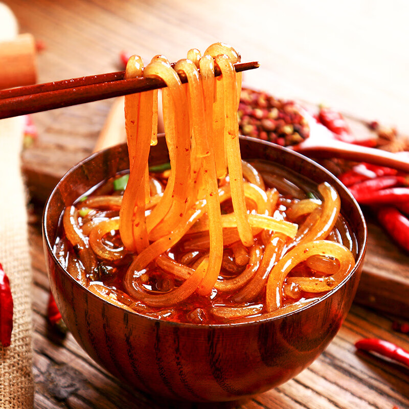 蜀姑娘非油炸红薯酸辣粉袋装260g*5 方便速食米粉米线 小吃 零食